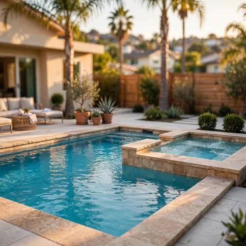 Clear pool after service